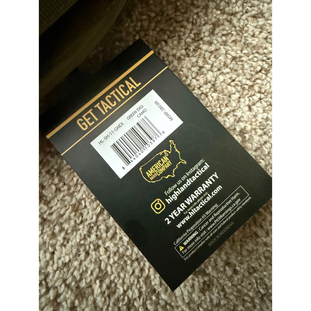 NWT Highland Tactical Sling Bag MOLLE Webbing Green Digital Camo Shoulder‎ Pack - Picture 3 of 11